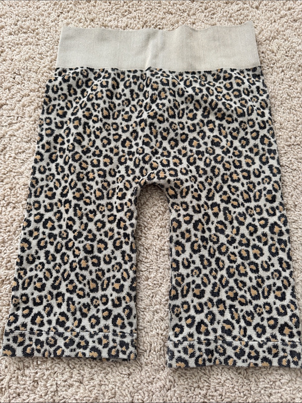 Nikibiki Leopard Print Bike Shorts in Beige, Black, Brown
